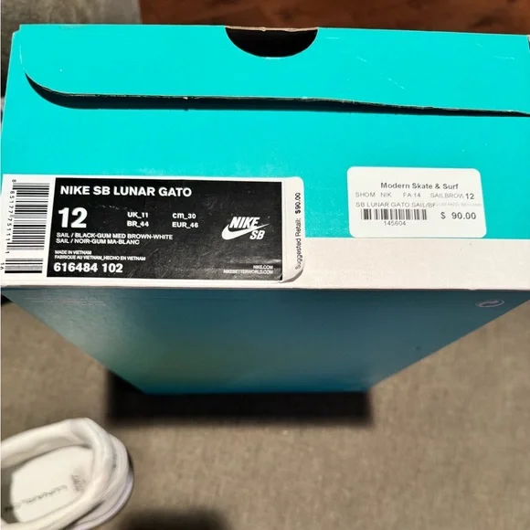 Nike Men's SB Lunar Gato Sneakers Sz 12 - Picture 13 of 14